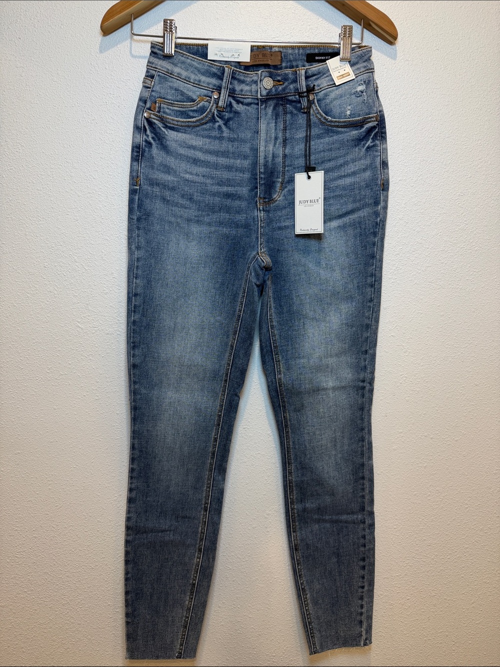 NEW WITH TAGS JUDY BLUE HIGH WAIST SKINNY FIT JEANS SIZE 5/27 Medium Wash